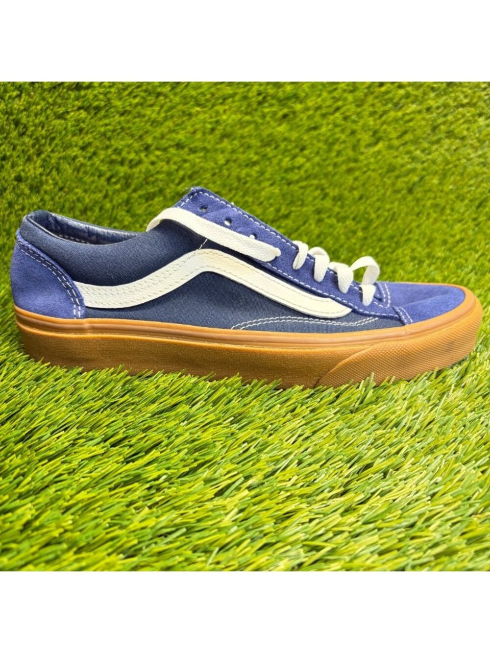 Vans Style 36 Womens Size 9 Blue White Gum Athletic Skateboard Shoes Sneakers
